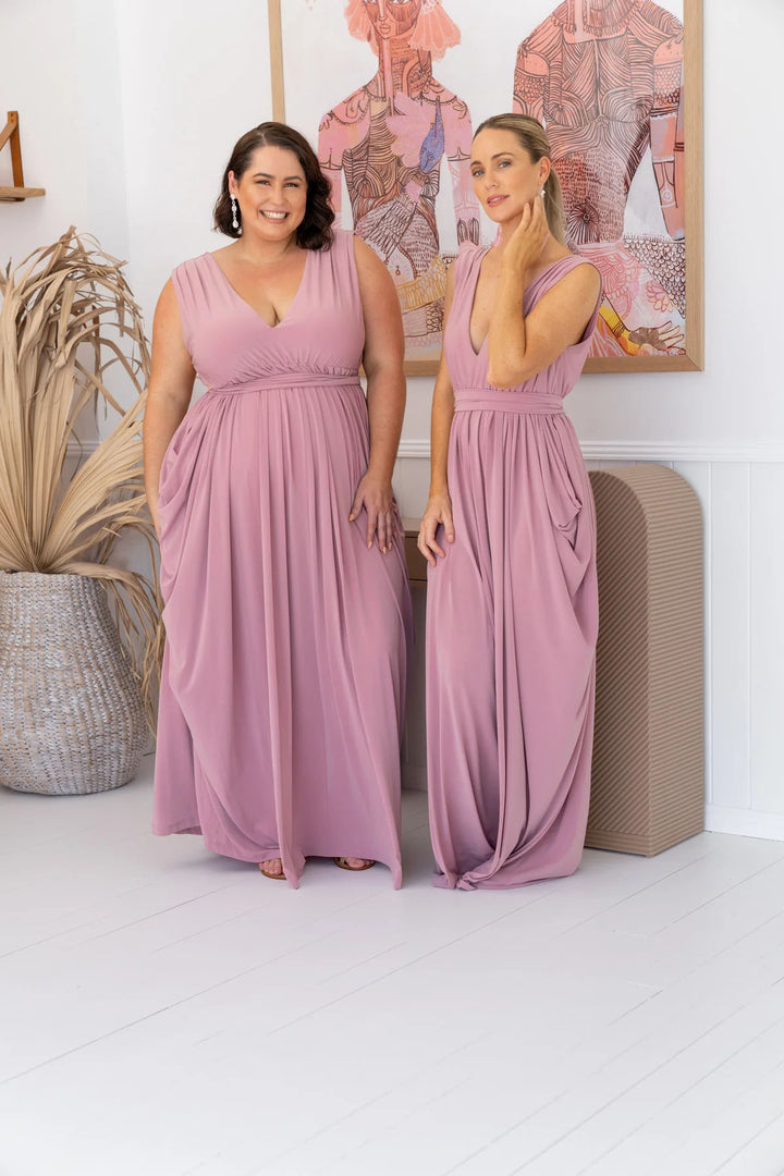 Aphrodite Maxi Dress - Dusty Pink