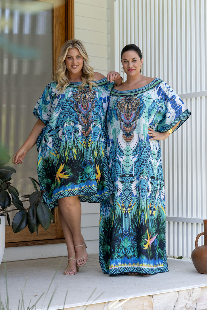 Nova Embellished Kaftan - Knee