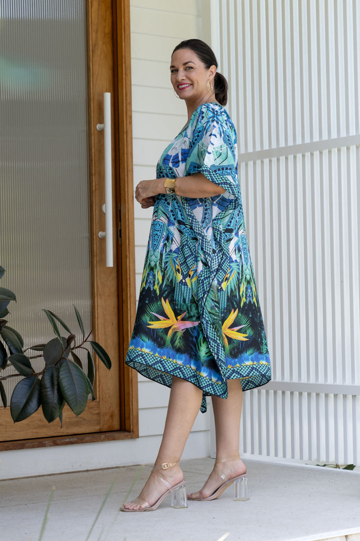 Nova Embellished Kaftan - Knee