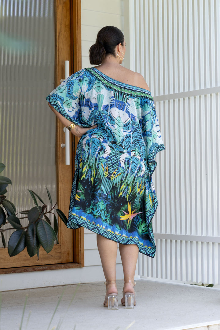 Nova Embellished Kaftan - Knee