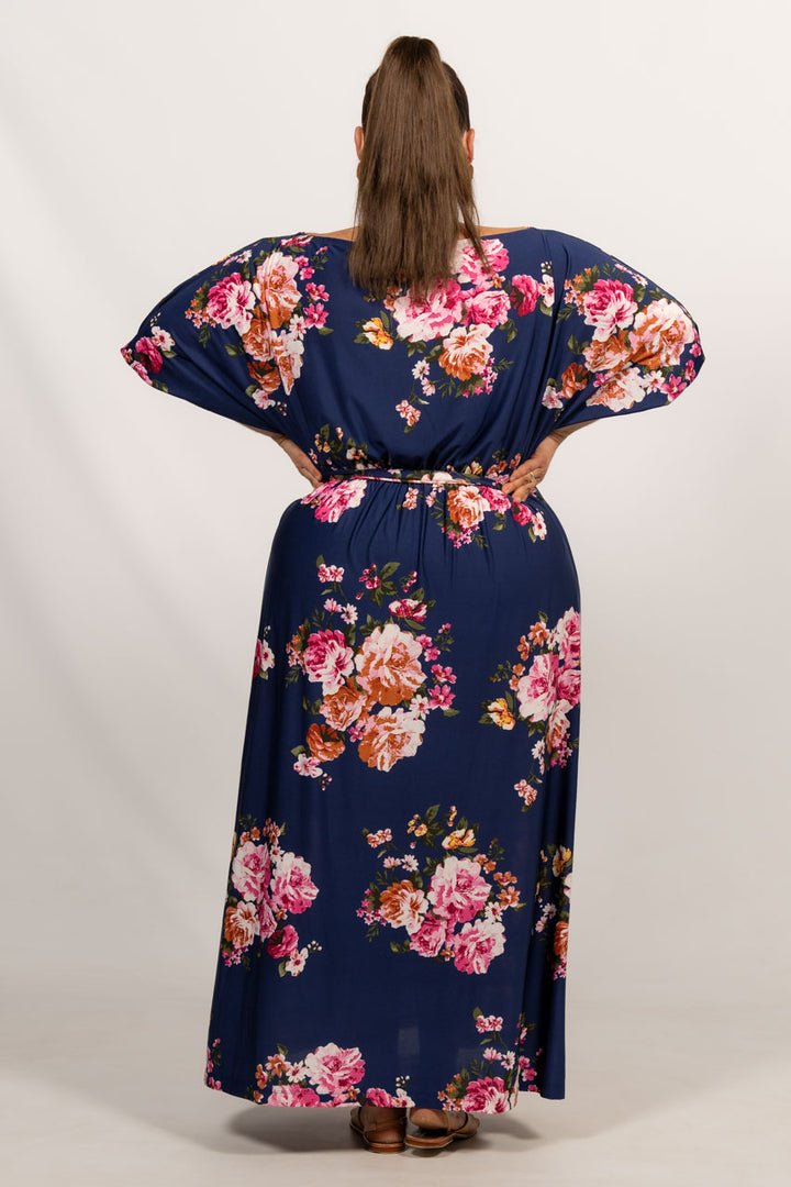 Cora Maxi Dress - Navy Floral