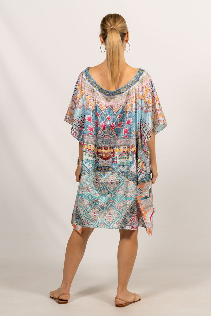 Diaz Embellished Kaftan - Short