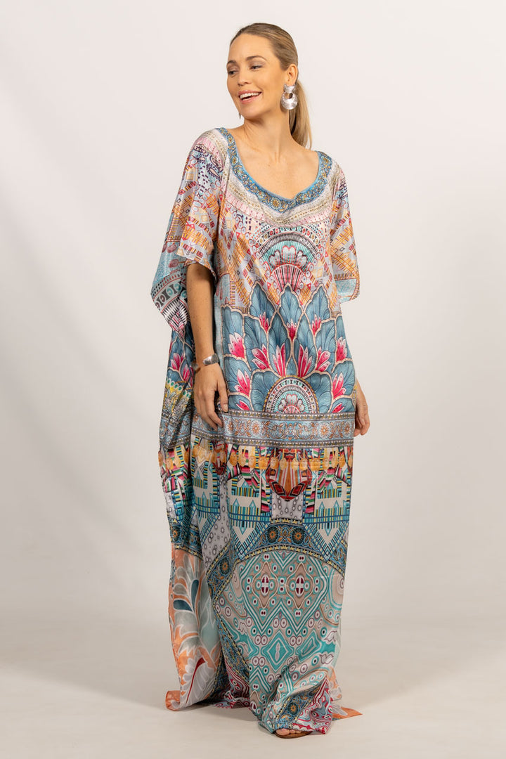 Diaz Embellished Kaftan - Long