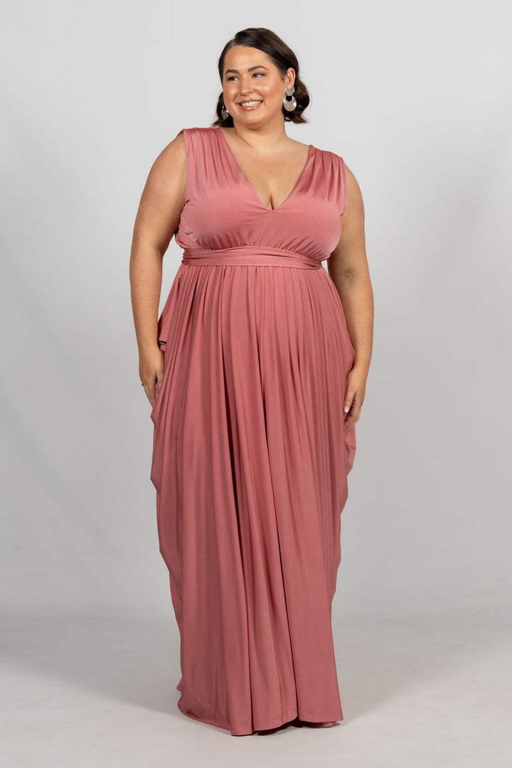 Aphrodite Luxe Maxi Dress - Rose