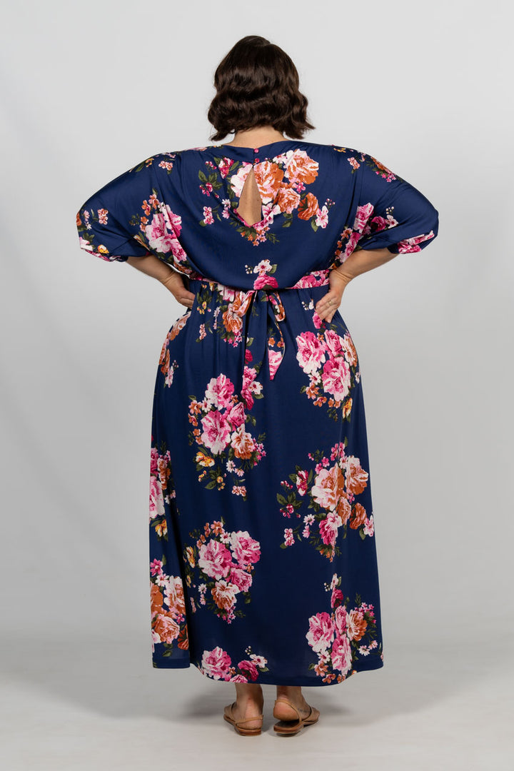 Alexa Maxi Dress - Navy Floral / LAST ONE!