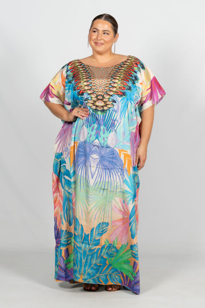 Thea Embellished Kaftan - Long