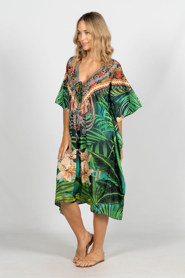 Willow Embellished Kaftan - Knee Length / LAST ONE!