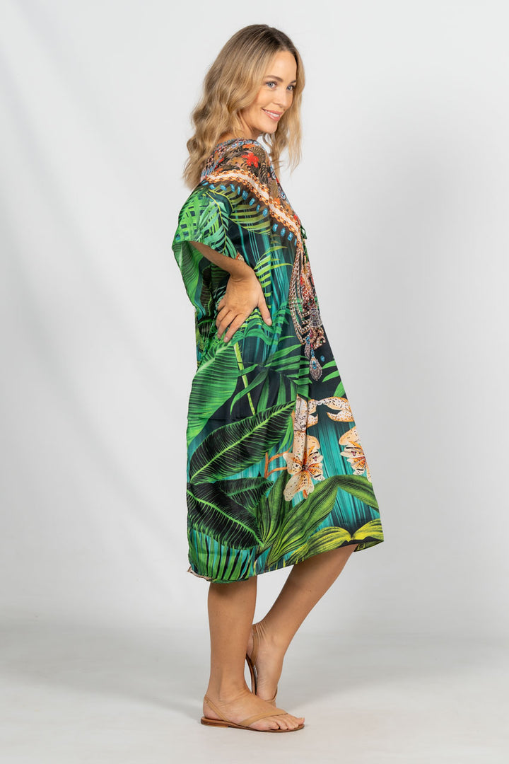 Willow Embellished Kaftan - Knee Length / LAST ONE!