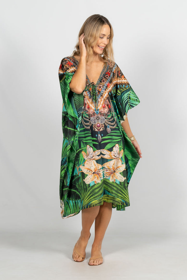 Willow Embellished Kaftan - Knee Length / LAST ONE!