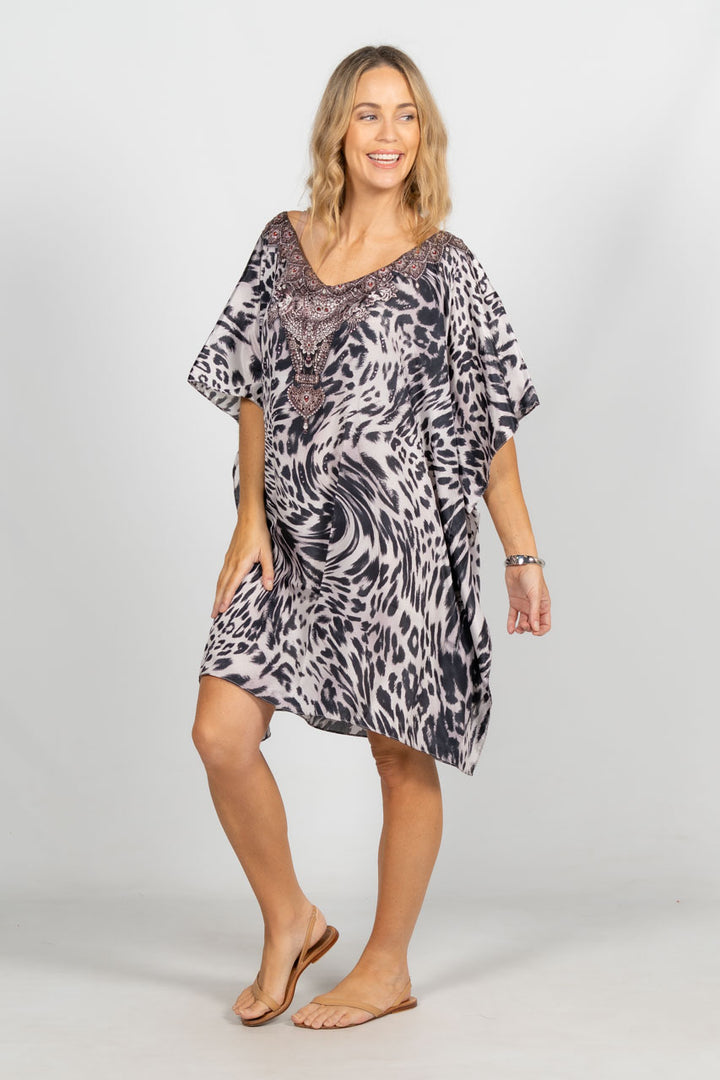 Sabirah Embellished Kaftan - Short / LAST ONE!