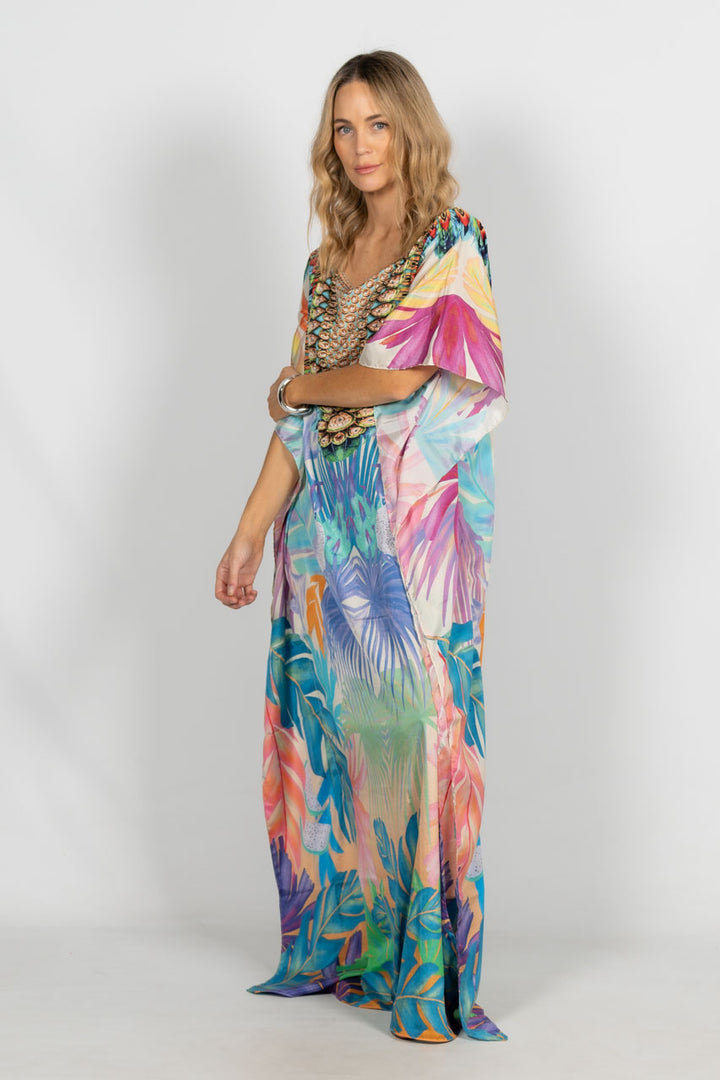 Thea Embellished Kaftan - Long