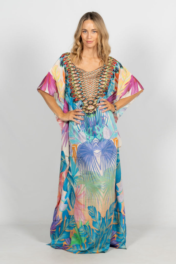 Thea Embellished Kaftan - Long