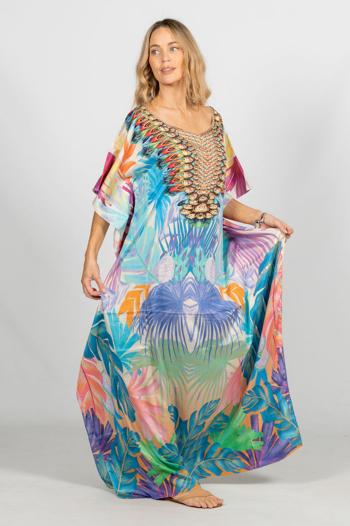 Thea Embellished Kaftan - Long