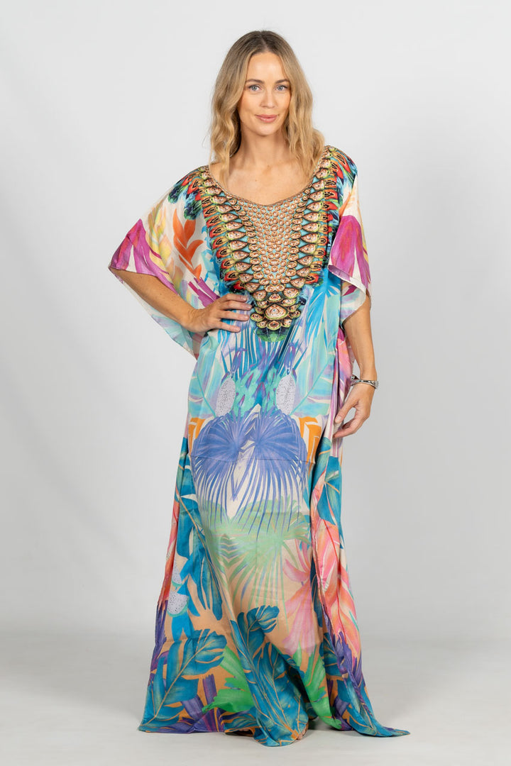 Thea Embellished Kaftan - Long