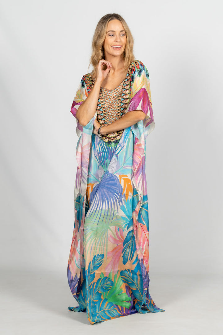 Thea Embellished Kaftan - Long