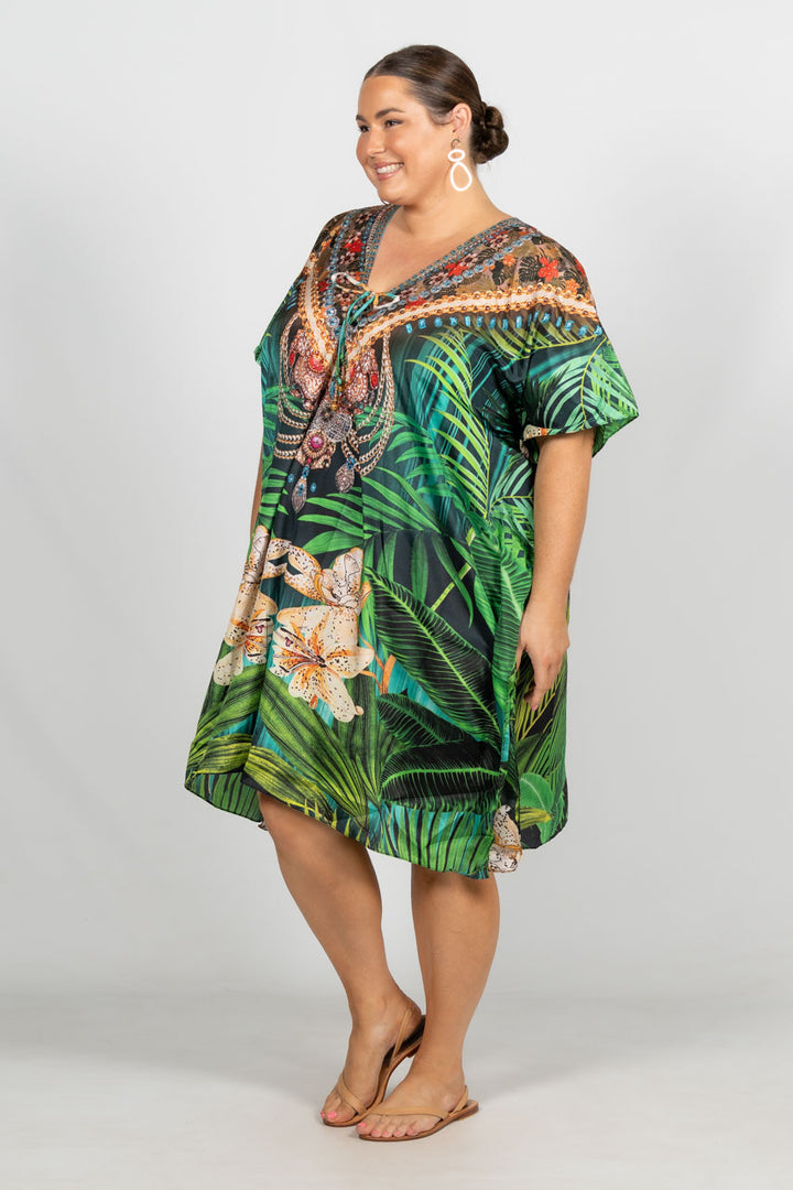 Willow Embellished Kaftan - Knee Length / LAST ONE!
