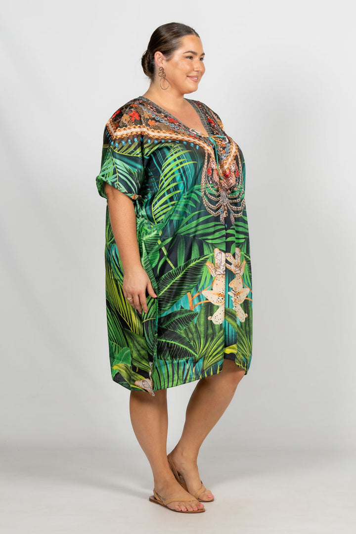 Willow Embellished Kaftan - Knee Length