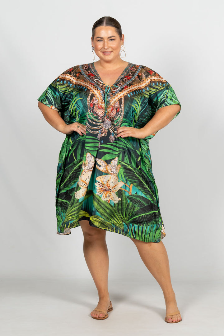 Willow Embellished Kaftan - Knee Length / LAST ONE!