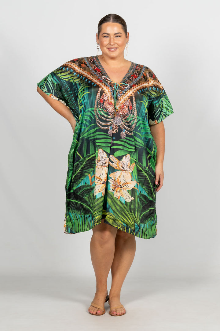 Willow Embellished Kaftan - Knee Length