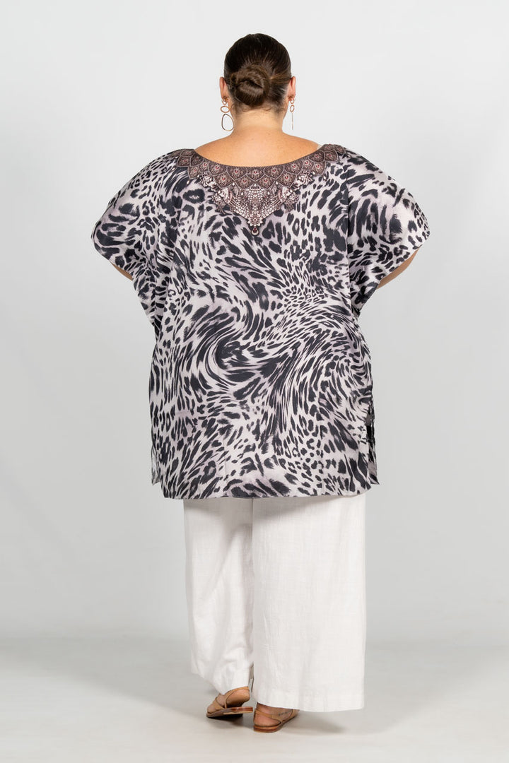 Sabirah Embellished Kaftan - Short / LAST ONE!