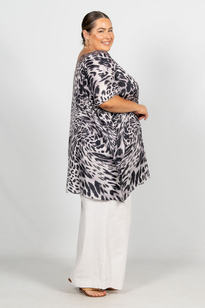 Sabirah Embellished Kaftan - Short / LAST ONE!