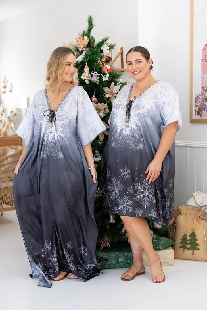 Spirit Embellished Christmas Kaftan - Knee Length