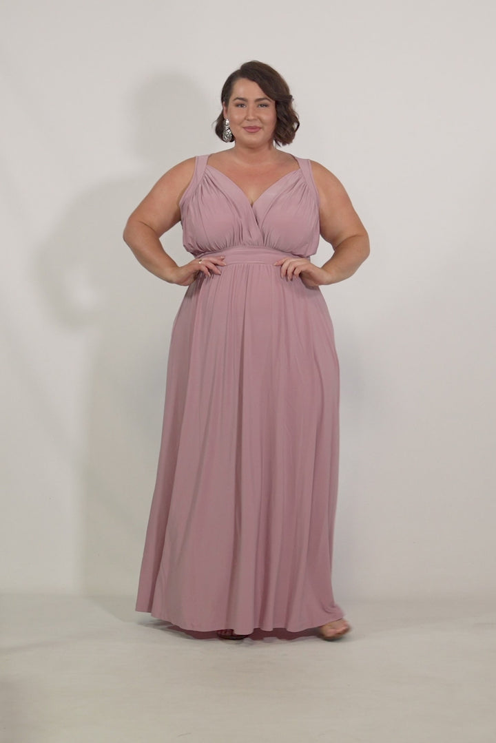 Harlow Maxi Dress - Dusty Pink