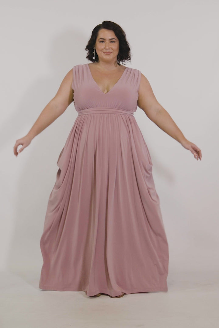 Aphrodite Maxi Dress - Dusty Pink