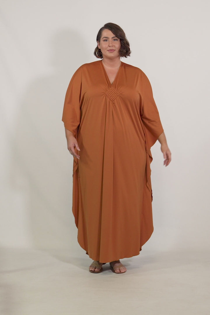 Keira Kaftan Dress - Spice / LAST ONE!