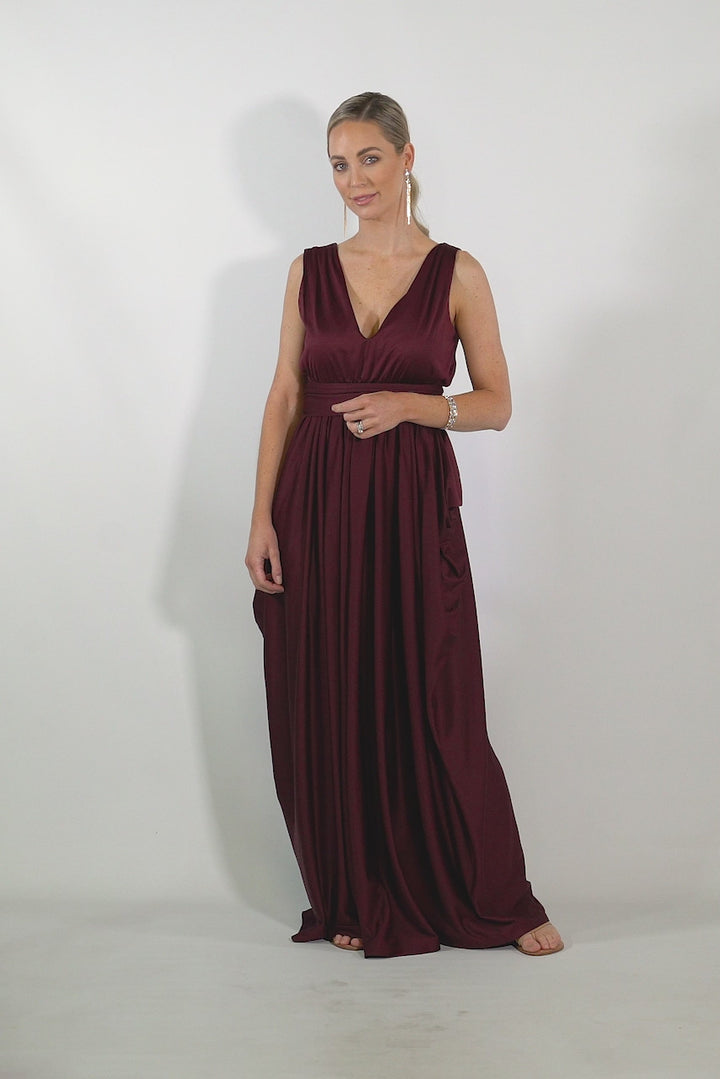 Aphrodite Maxi Dress - Mulberry