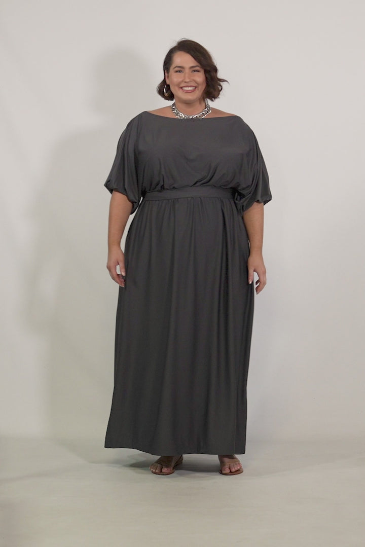 Cora Maxi Dress - Steel