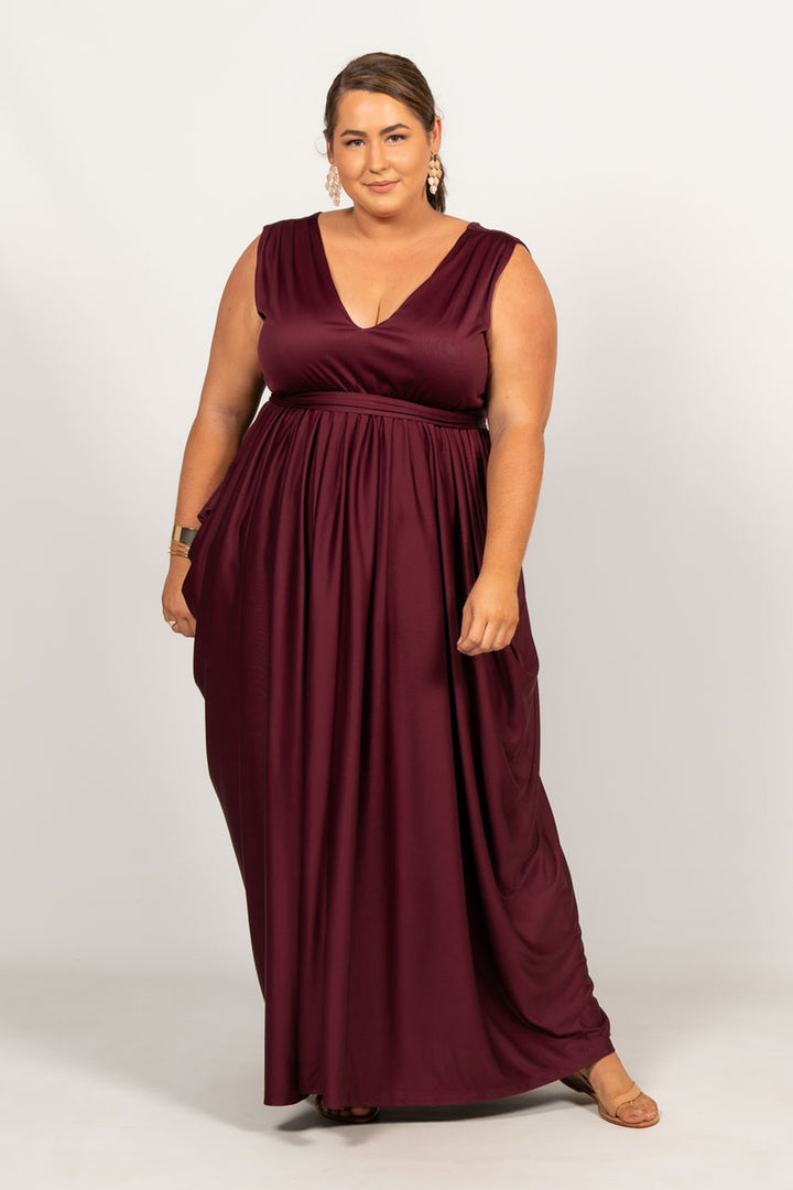 Aphrodite Maxi Dress - Mulberry