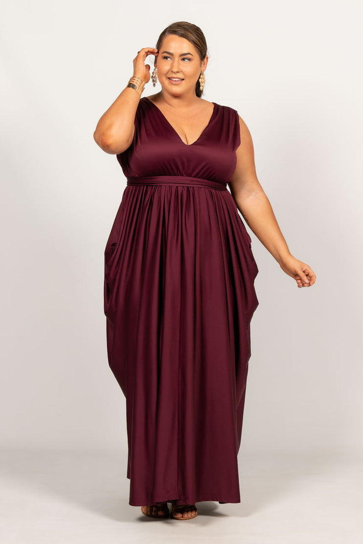 Aphrodite Maxi Dress - Mulberry