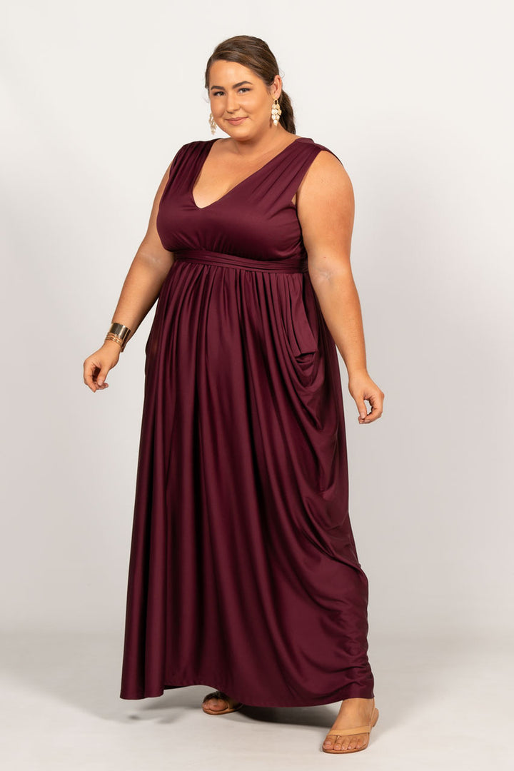 Aphrodite Maxi Dress - Mulberry