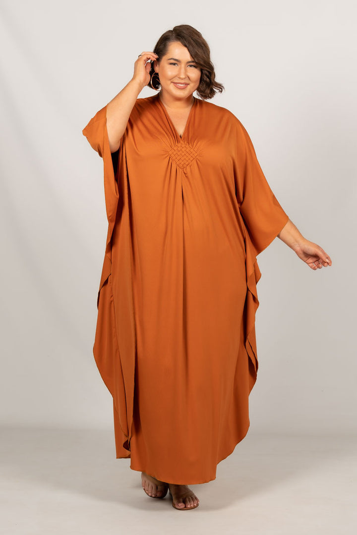 Keira Kaftan Dress - Spice / LAST ONE!