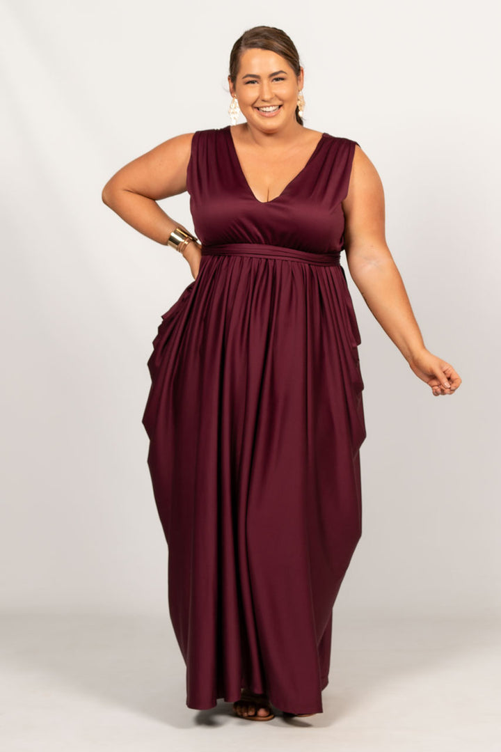 Aphrodite Maxi Dress - Mulberry