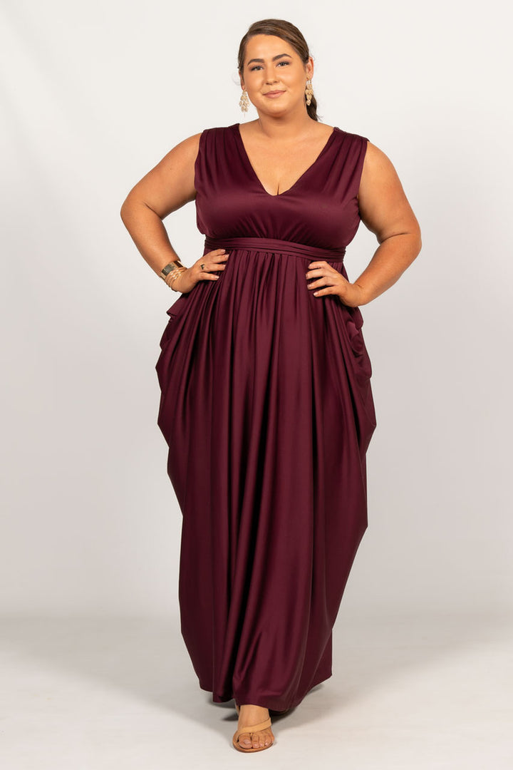 Aphrodite Maxi Dress - Mulberry
