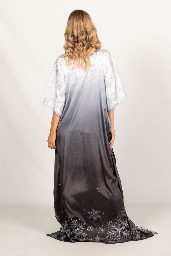 Spirit Embellished Christmas Kaftan - Tie Front