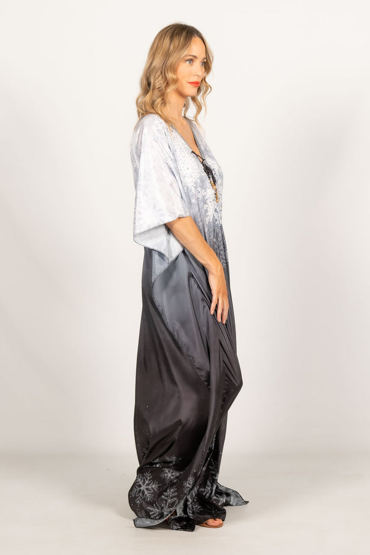 Spirit Embellished Christmas Kaftan - Tie Front