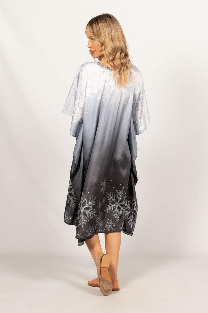 Spirit Embellished Christmas Kaftan - Knee Length