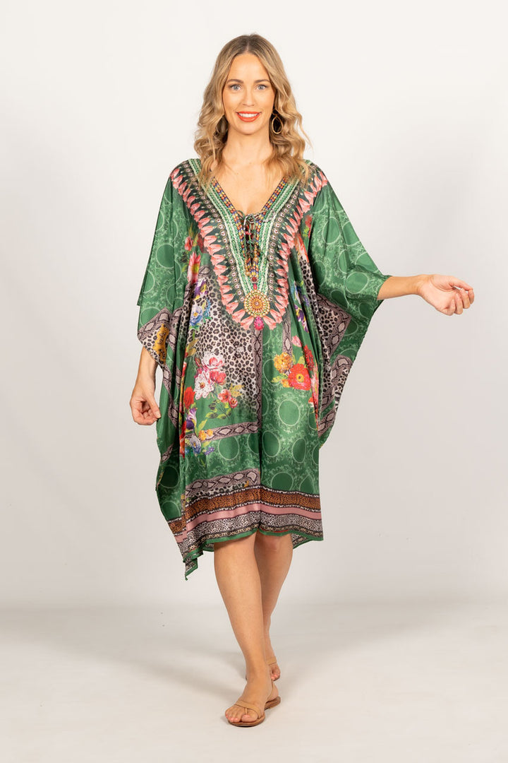Anais Embellished Kaftan - Knee Length / ONLY 2 LEFT!