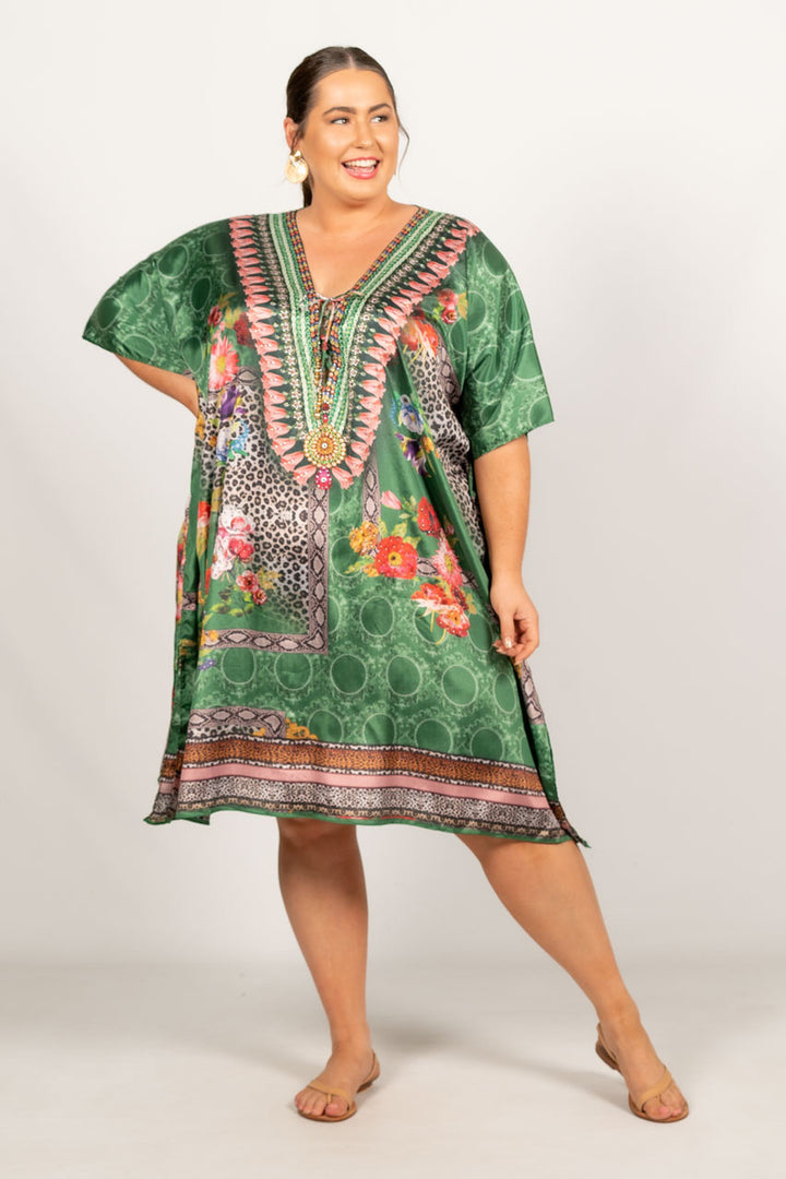 Anais Embellished Kaftan - Knee Length / ONLY 2 LEFT!