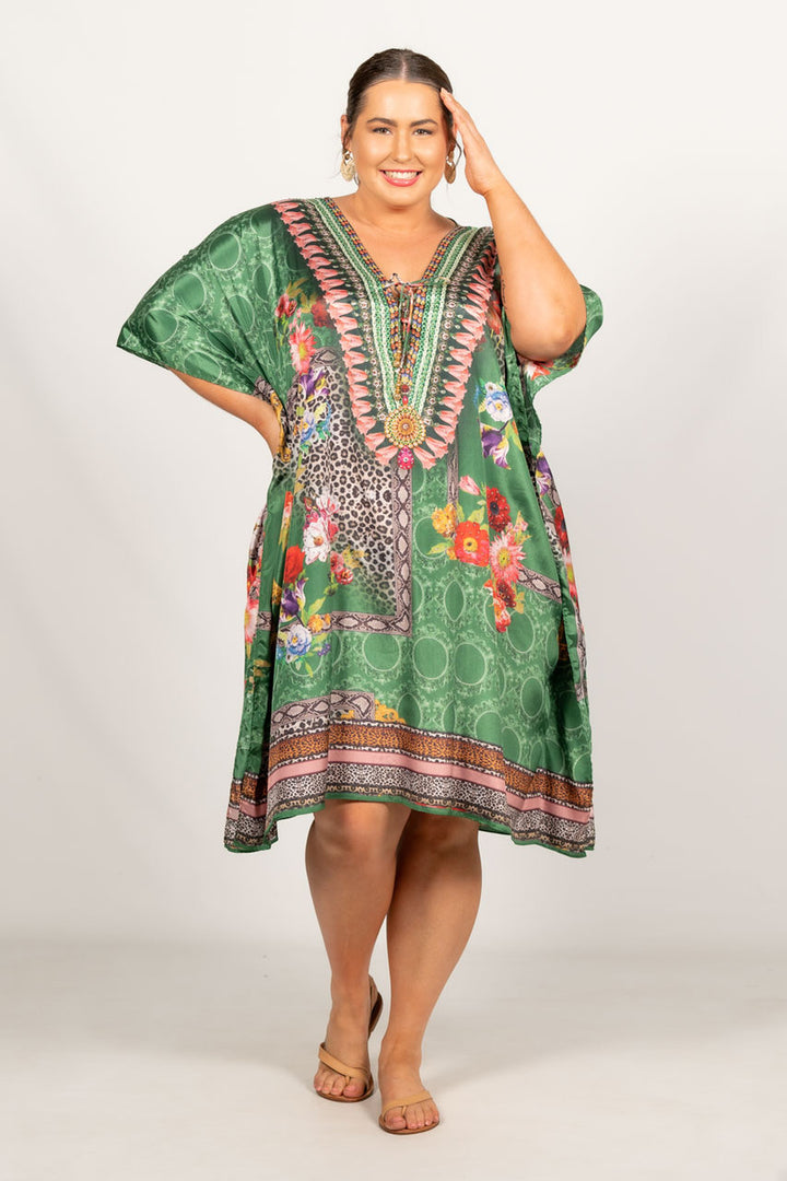 Anais Embellished Kaftan - Knee Length / ONLY 2 LEFT!