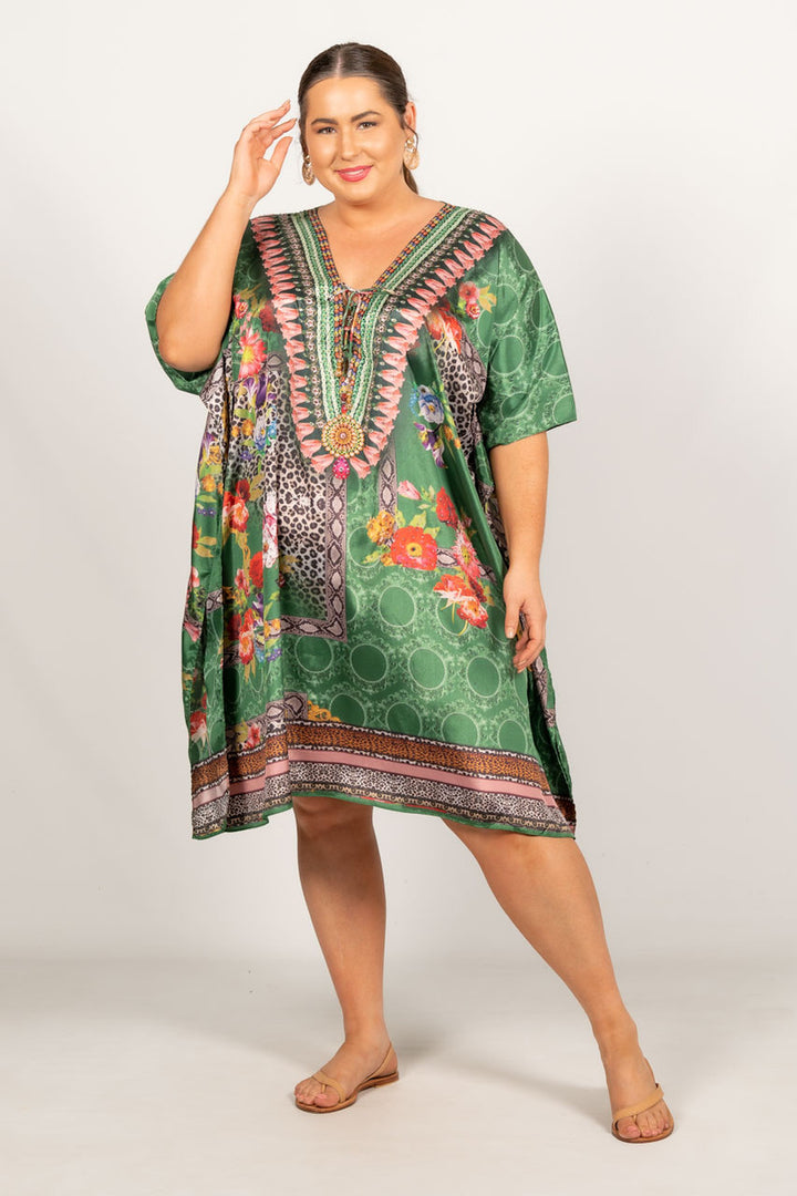 Anais Embellished Kaftan - Knee Length / ONLY 2 LEFT!