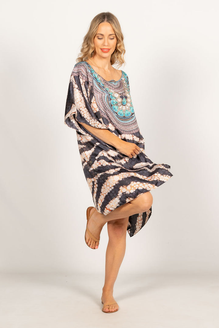 Willa Embellished Kaftan - Short