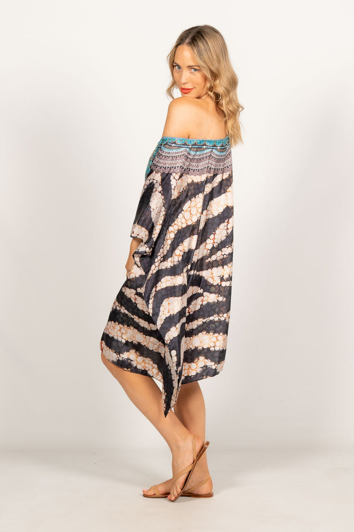 Willa Embellished Kaftan - Short