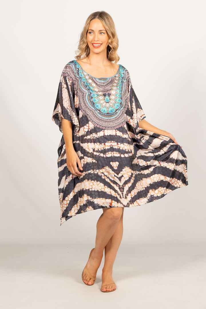 Willa Embellished Kaftan - Short