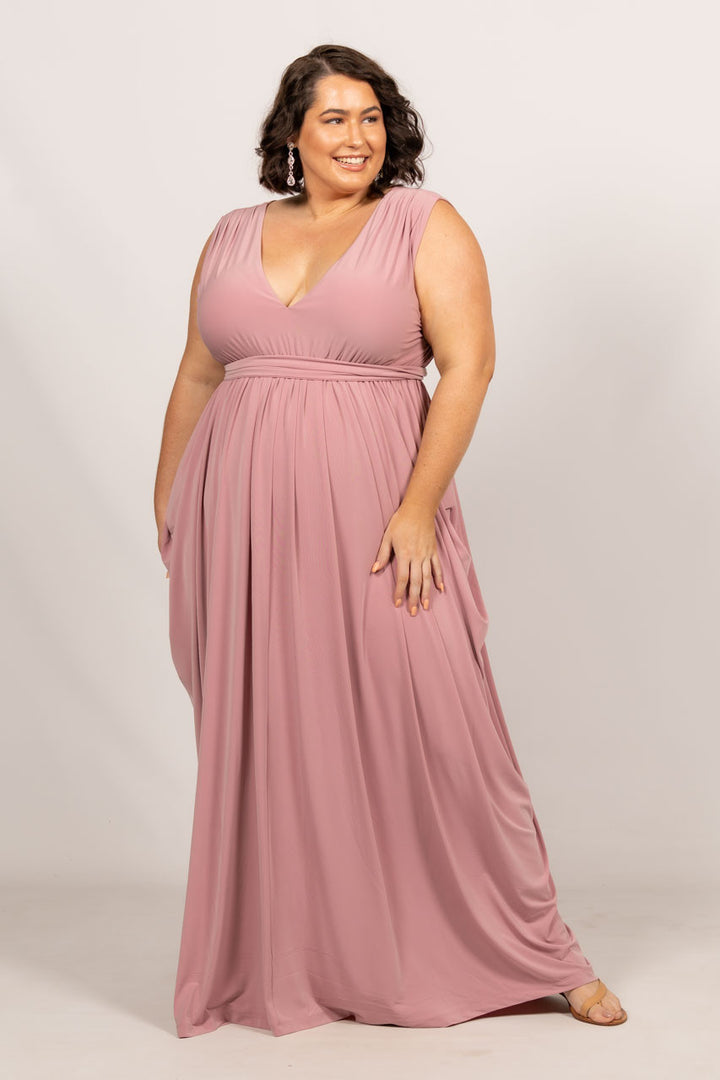 Aphrodite Maxi Dress - Dusty Pink