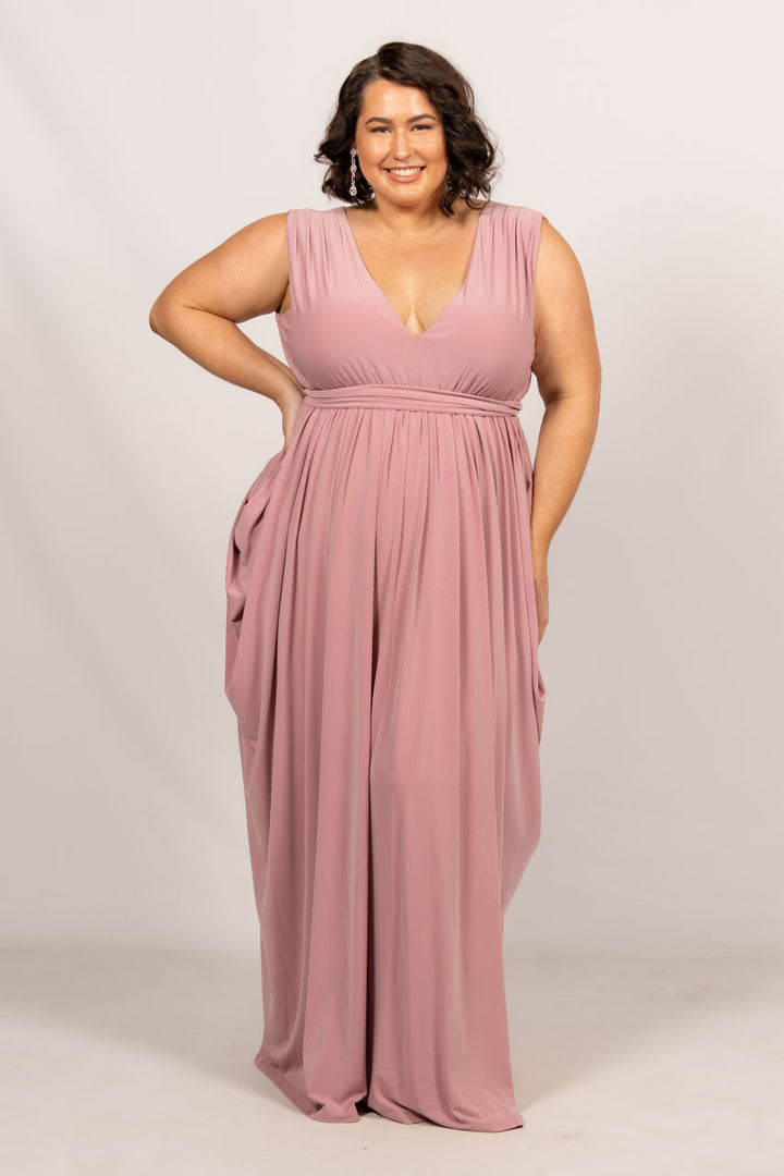 Aphrodite Maxi Dress - Dusty Pink