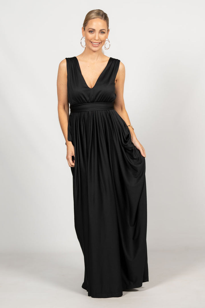 Aphrodite Maxi Dress - Black